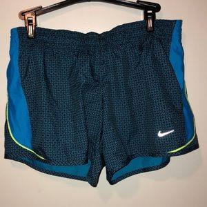 Nike liner running shorts blue Small